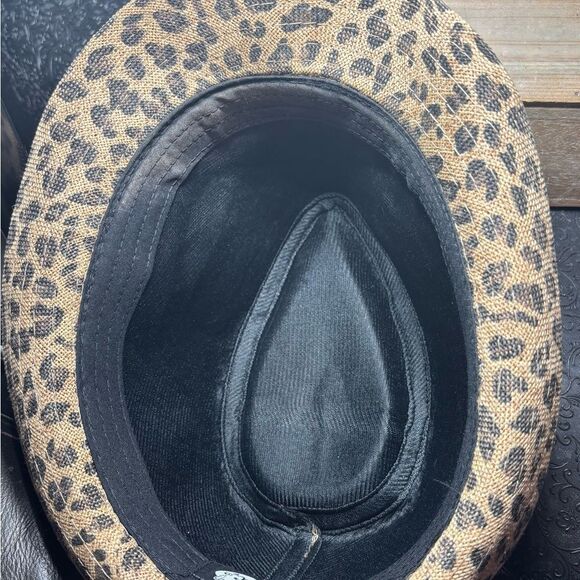 Animal Print Leopard Fedora Hat Rue 21 One Size Fits Most EPC - Picture 6 of 7